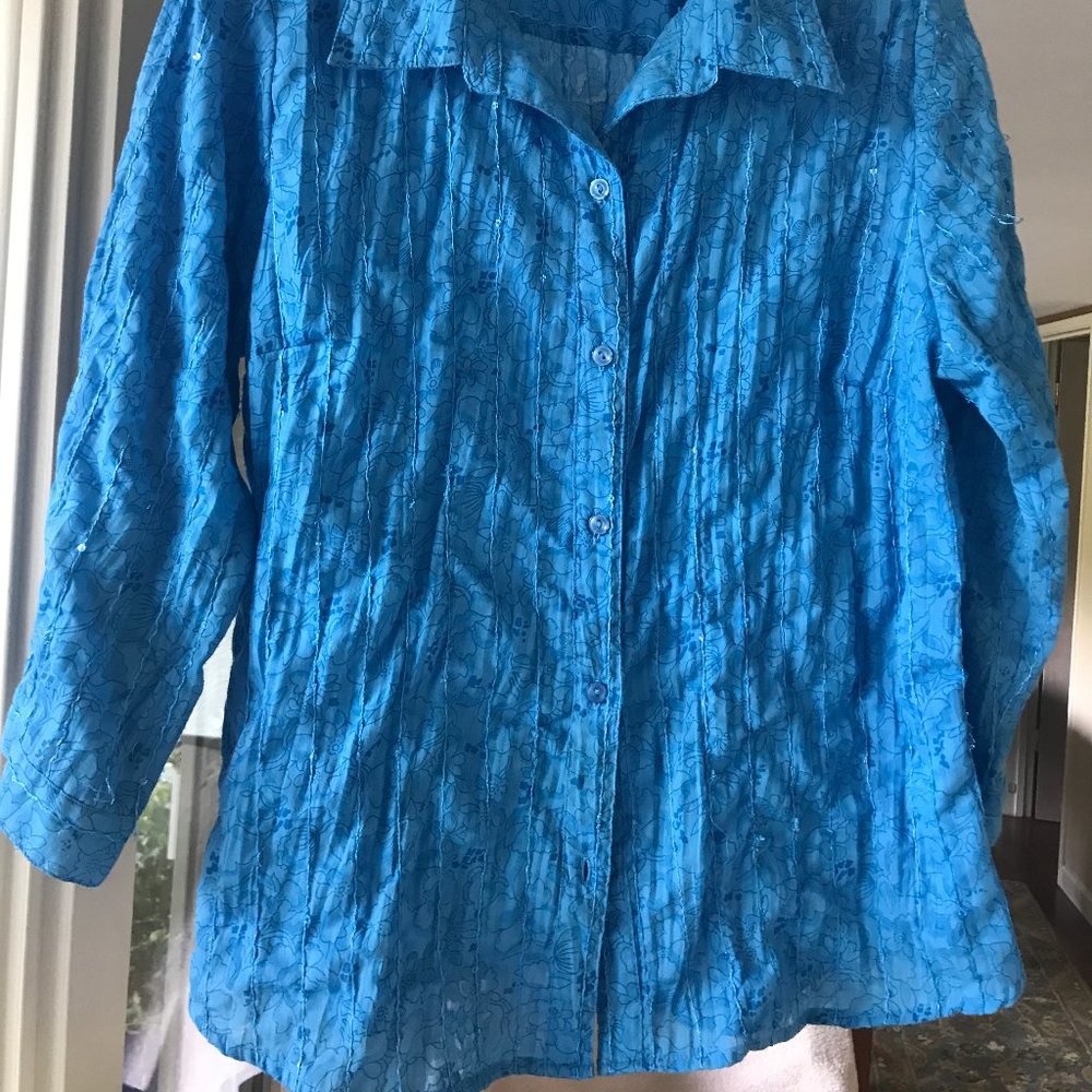 Gloria Vanderbilt ¾ sleeve Shirt